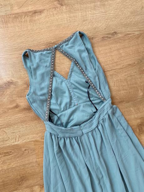 Tfnc london sedozelene spolocenske saty s/m, m