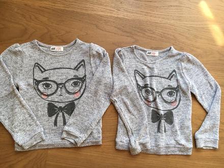 122 h&m tenký svetrík pre dvojičky dievčatá, 122