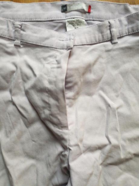 Levandulove stretchove nohavice 3/4, h&m,l