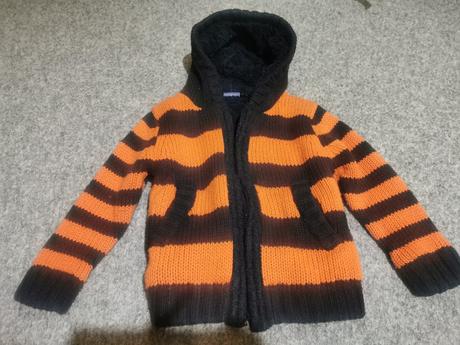 Hrubý sveter na zips 98-104, lupilu,98