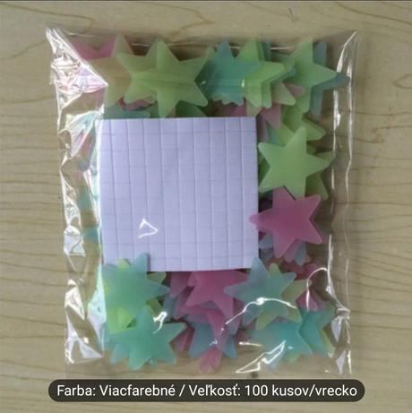 Svietiace hviezdy 100ks,