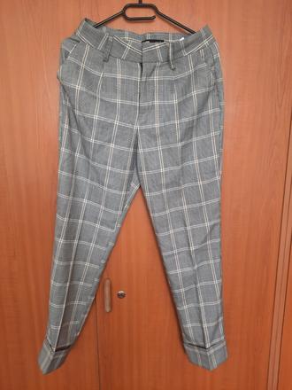 Super kockované nohavice, s