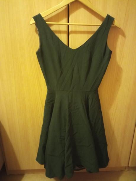 Smaragdovo zelene saty, xs