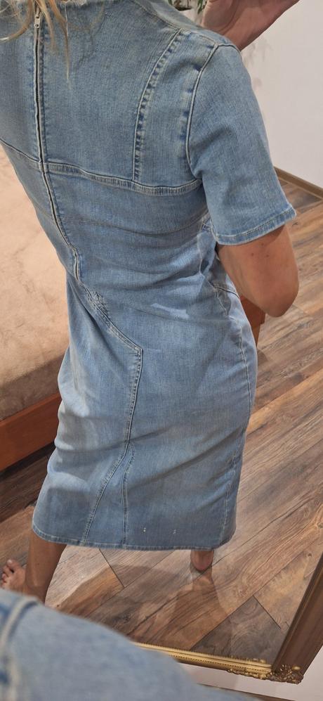 Riflové šaty zara m/l, zara,l