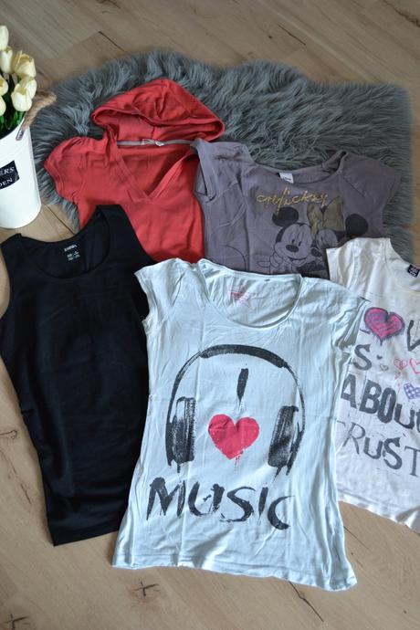 Dámske tričká 5 ks/8e, veľkosť s, s