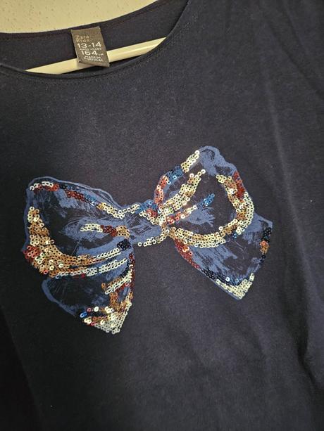 Zara tričko s aplikáciou 164, zara,164