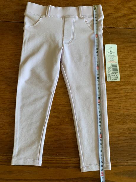 Teplejšie jegginsy jemne fialkové, f&f,86 / 92