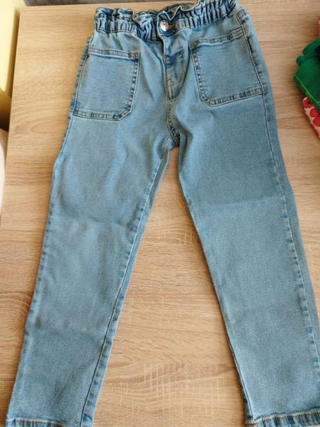 Dievčenské riflové nohavice veľk.116, sinsay,116