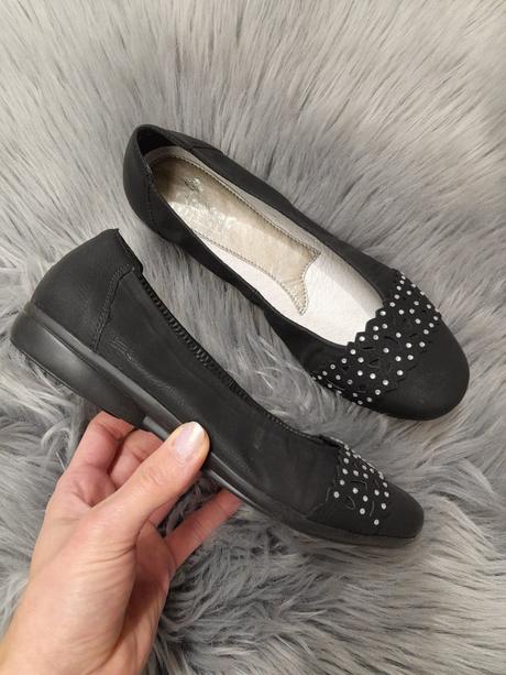 Dámske balerínky 9373 b, rieker,36 / 37