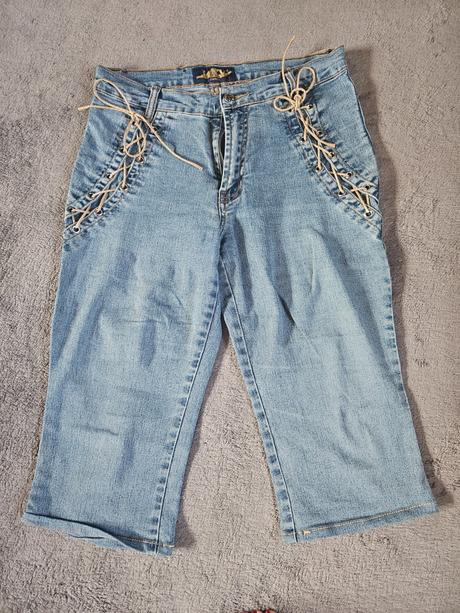 Trojštvrťové nohavice, s