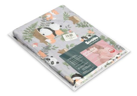Sensillo mušelínová plienka panda a líška 120x120c,