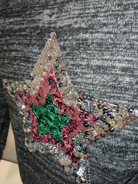 Melírovaný sveter s flitrami f&f (6-7 r.), f&f,122