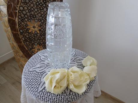 Krásna kryštálová váza -top top stav, 