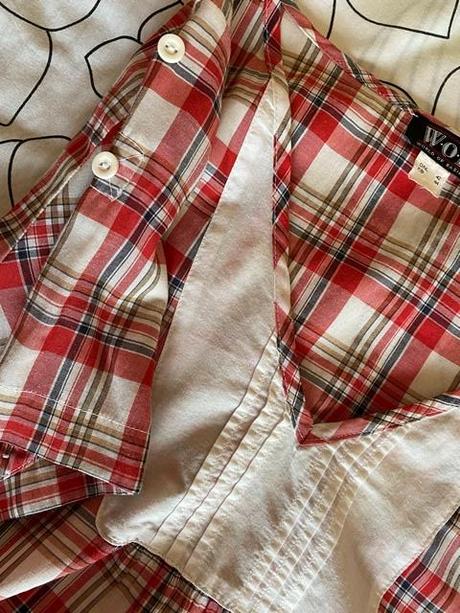 Letná káro blúzka v.42/44, 42