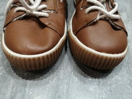 Kožené tenisky zara s kožuš. v34-35,vd 22,7 cm max, zara,34