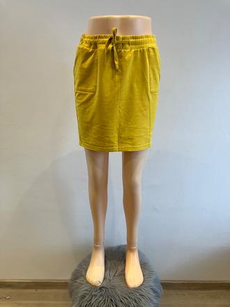 Dámska sukňa žltá fisherfield (l), l