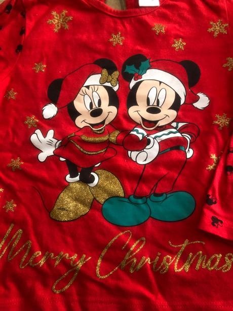 Dievčenské vianočné tričko, disney,92