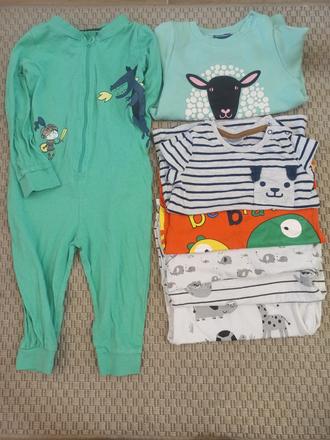 Detské tričká, mikina a tenký overal, 86–98