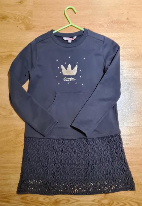 Bavlnené teplé šaty boboli, 128