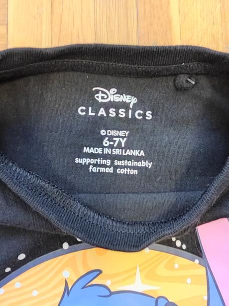 Disney krásne bavlnené dievčenské tričko 6/7, disney,122