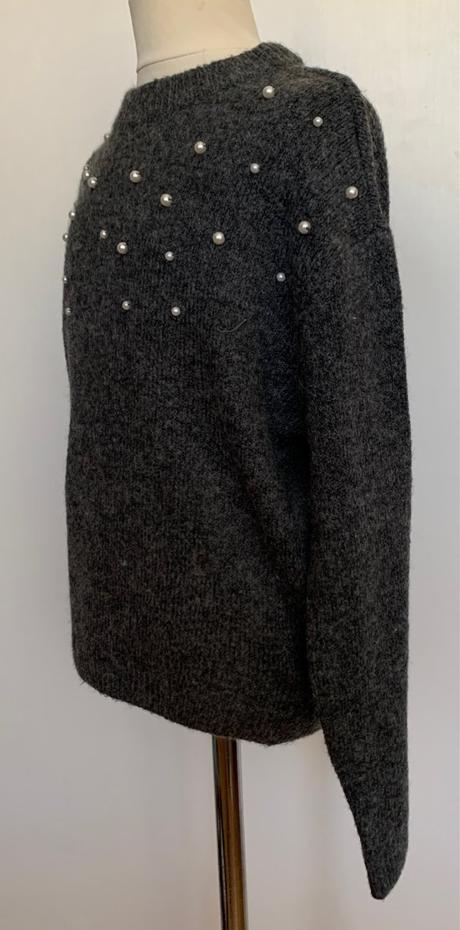 H&m šedý štrikovaný svetrík, h&m,134