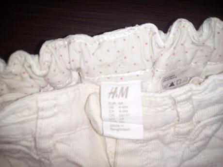 Menčesterové podsite nohavice , h&m,68