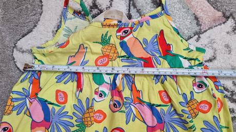 B3281 šaty vtáčiky, h&m,110