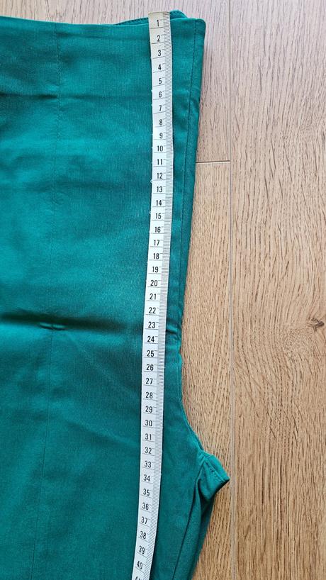 Zelené elastické nohavice asos s vysokým pásom, m