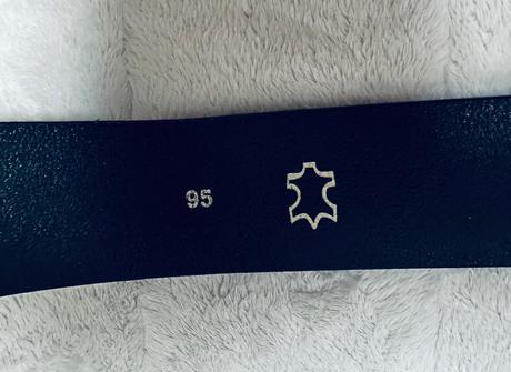 Čierny kožený opasok zn. s.oliver, s.oliver