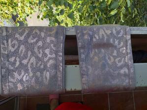 Moderné nohavice s kovovým odleskom, 134