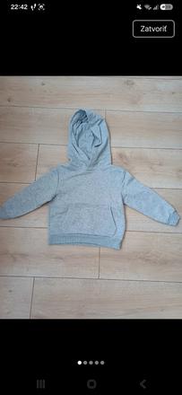 Sivá mikina h&m, h&m,98
