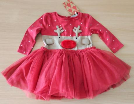 -s tutu sukňou vianočné šaty next veľ. 3-6 mes. a, 68