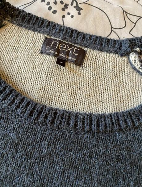 Teplejší pulóver s potlačou next v. 44, next,44