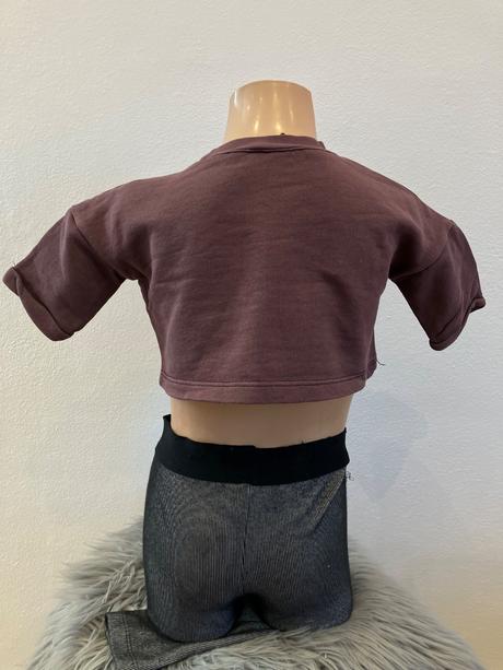 Dievčenská crop top mikina, 116