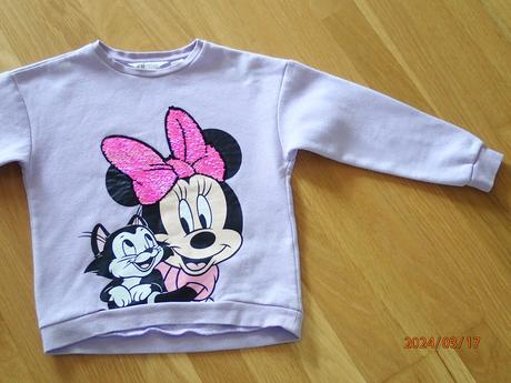Mikina minnie hm, h&m,128