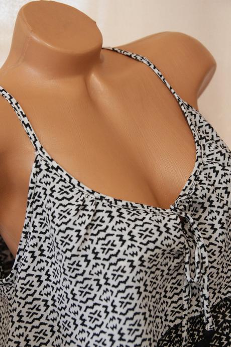 Čierno biely top, s/m, s