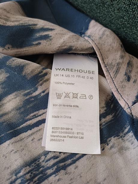 Modro-biela bluzka/tielko, warehouse,40