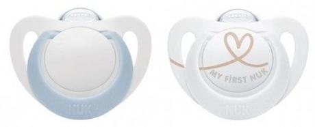 Nuk silikónový sumlík star modrý 0-6m, 2ks, nuk