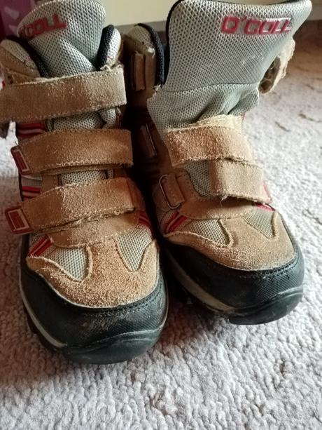 Turistické topánky na suchý zips, 34