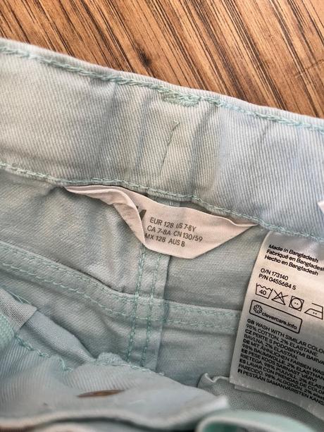 Dievčenské kraťasy, h&m,128