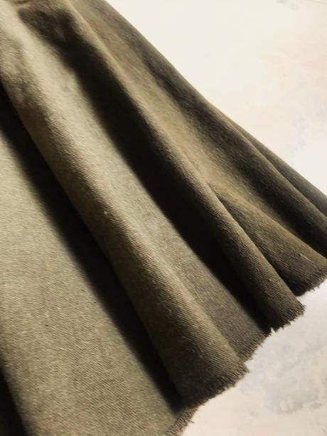 Ľanová tulipánková dlhšia sukňa, george,44