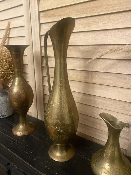 Mosadzná váza 35 cm, 