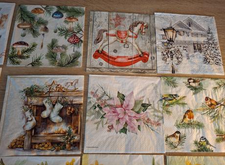 Štartovacia súprava na decoupage, servítky, 