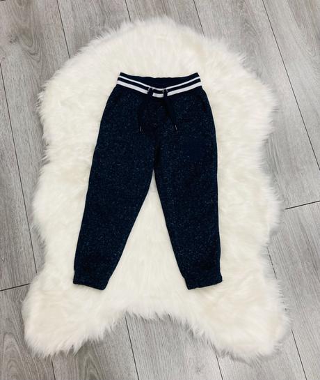 Tmavomodré melírované tepláky veľ. 98, dopodopo,98