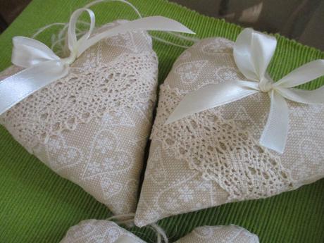 Vyparádené srdiečka s levanduľou,