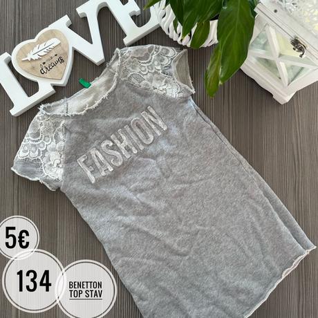 Predĺžené tričko, benetton,134