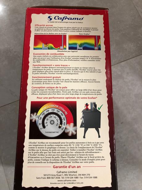 Ecofan na rozhananie tepleho vzduch v miestnosti, 