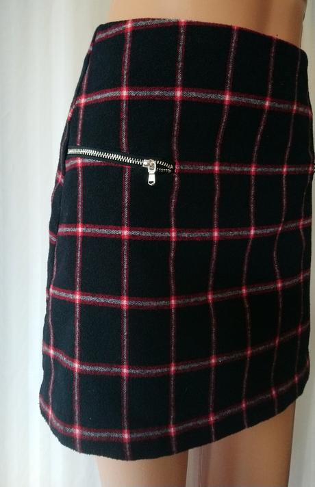 Dámska čierno červená károvaná sukňa, atmosphere, atmosphere,xs