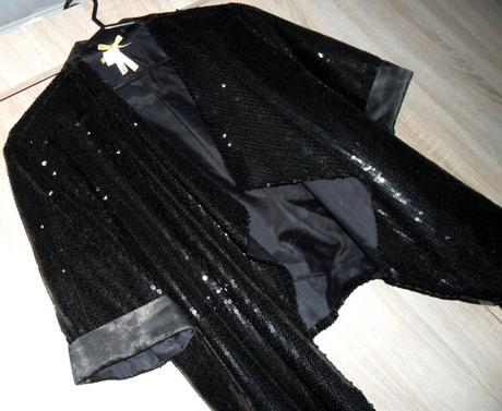 Elegantné čierne bolerko, 42