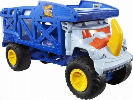 Hot wheels monster trucks rhino rig transporter,